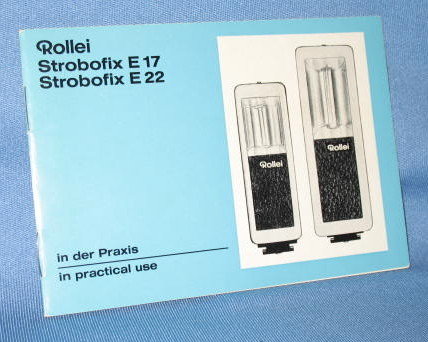 Rollei Strobofix E17, E22 instruction booklet