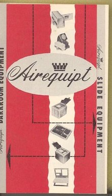 Airequipt Darkroom and Slide Equipment brochure