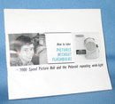 How to Take Pictures without Flashbulbs Using 3000 Speed Picture Roll and the Polaroid Repeating Wink-light instruction booklet