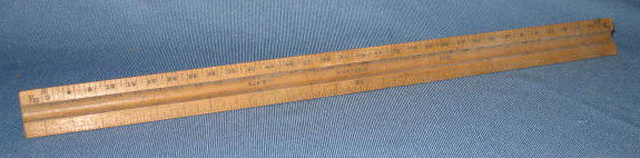 Dietzgen 1626 triangular wooden rule