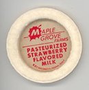 Maple Grove Farms, Nazareth PA Strawberry Flavored milk bottle cap