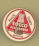 Mack Dairy, Souderton PA SOLCO Health Food milk bottle cap