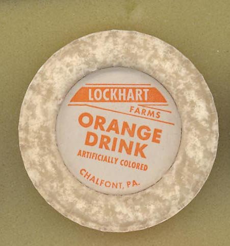 Lockhart Farms, Chalfont PA orange drink bottle cap