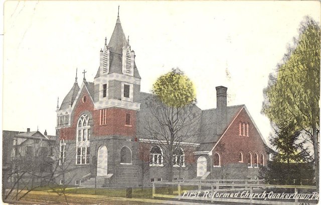 First Reformed Church, Quakertown Pennsylvania postcard