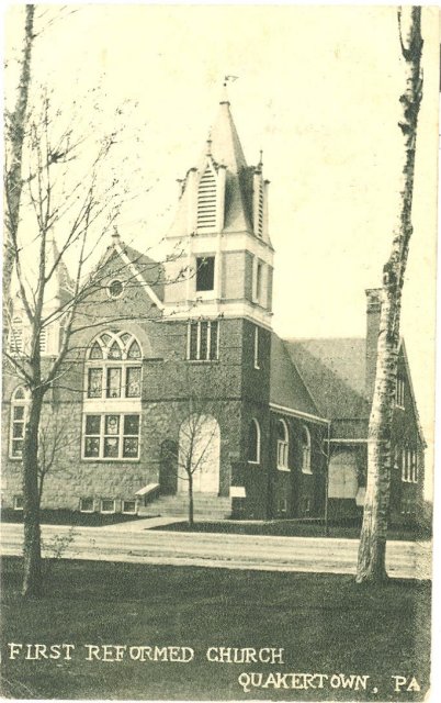 First Reformed Church, Quakertown Pennsylvania postcard