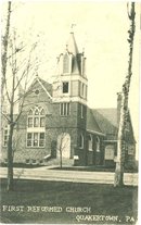 First Reformed Church, Quakertown Pennsylvania postcard