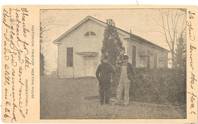 Historical Friends' Meeting House, Quakertown Pennsylvania postcard