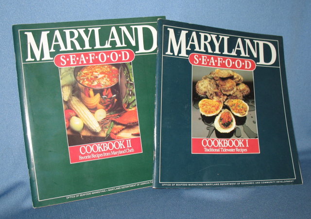 Maryland Seafood, 2 volumes; Volume 1: TRaditional Tidewater Recipes; Volume 2: Favorite Recipes from Maryland Chefs