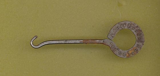 A. Ruff & Sons, Butler PA shoe button hook