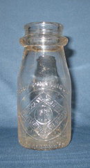 Forsgate Farms, Jamesburg NJ embossed half pint milk bottle