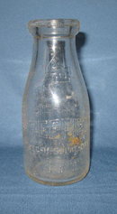 Sheffield Farms Co. NY embossed pint milk bottle