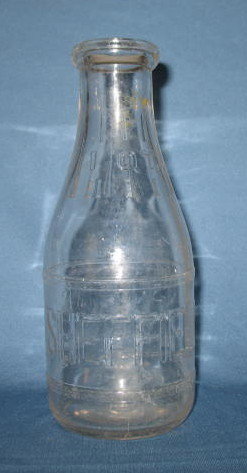Sheffield Store Bottle embossed quart milk bottle