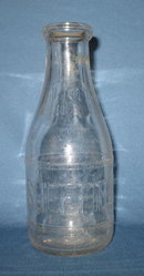 Sheffield Store Bottle embossed quart milk bottle