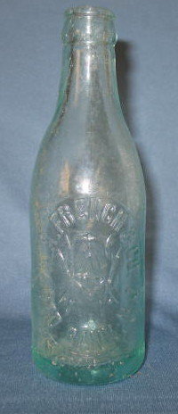 W. A. French & Co., Red Bank, NJ embossed beverage bottle
