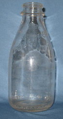 Castanea Dairy, Trenton NJ embossed quart milk bottle