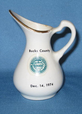Bucks County Dec. 14, 1974 creamer