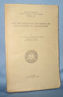 The Type Species of the Genera of Chalcidoidea or Chalcid-Flies by A. B. Gahan and Margaret M. Fagan