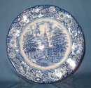 Staffordshire Liberty Blue dinner plate