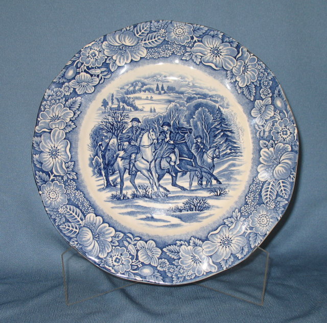 Staffordshire Liberty Blue luncheon plate