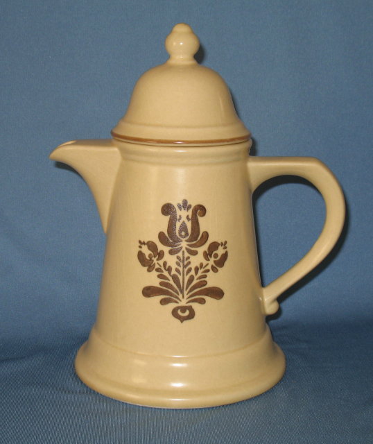 Pfaltzgraff Village brown covered coffeepot