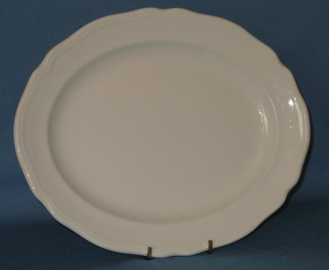 J & G Meakin Heirloom white ironstone oval platter