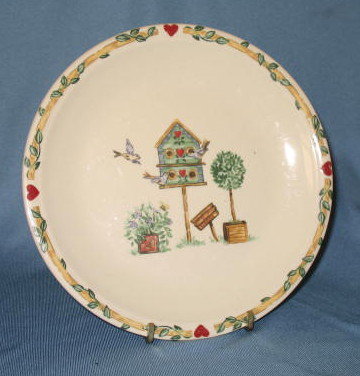 Thomson Pottery Birdhouse salad plate