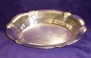 Scalloped edge silver plate vegetable dish
