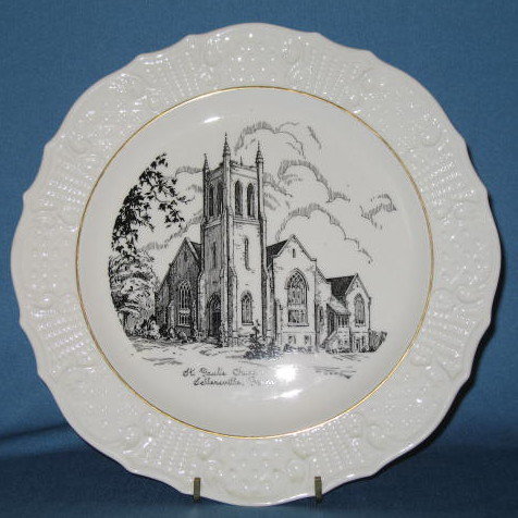 Saint Paul's Church, Sellersville, PA souvenir plate