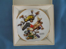 Norman Rockwell Four Seasons Miniature Plate #515: First Down