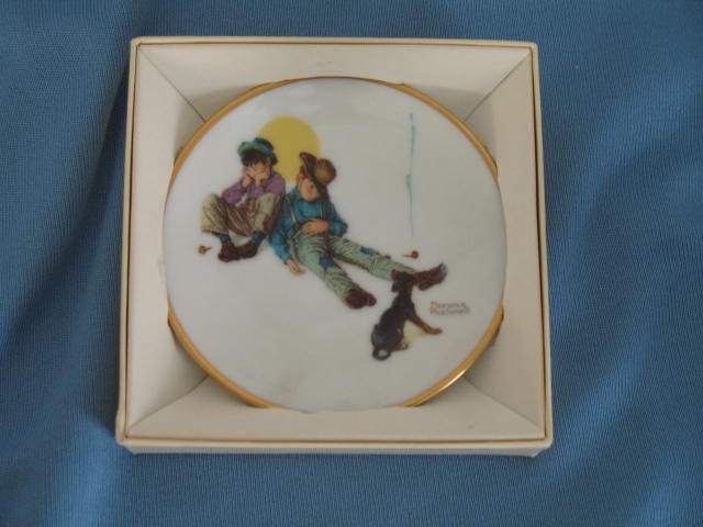 Norman Rockwell Four Seasons Miniature Plate #527: Dangerous Daring