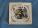 Norman Rockwell Four Seasons Miniature Plate #536: Endless Debate