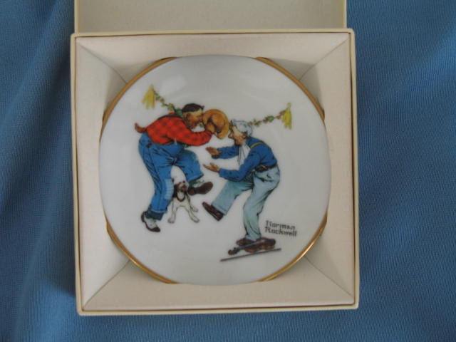 Norman Rockwell Four Seasons Miniature Plate #523: Fancy Footwork