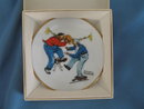 Norman Rockwell Four Seasons Miniature Plate #523: Fancy Footwork