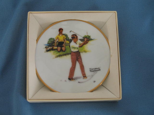 Norman Rockwell Four Seasons Miniature Plate #558: Blasting Out
