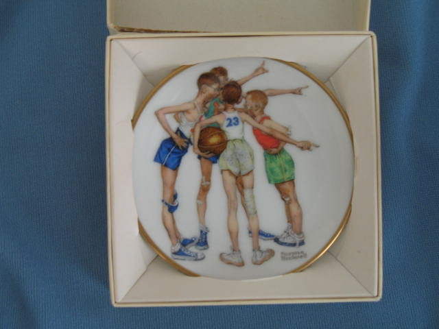 Norman Rockwell Four Seasons Miniature Plate #513: Oh Yeah