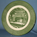 Royal (USA) Colonial Homestead green dinner plate