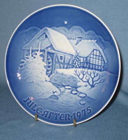 B & G 1975 Christmas at the old Water-mill plate