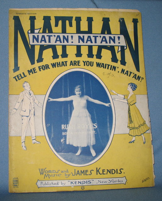 Nat'an, For What are You Waitin', Nat'an sheet music