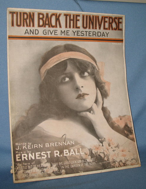 Turn Back the Universe and Give Me Yesterday sheet music