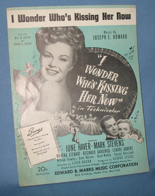 I Wonder Who's Kissing Her Now sheet music