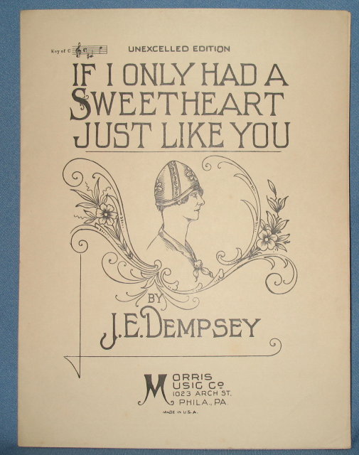 If I Only Had a Sweetheart Just Like You sheet music