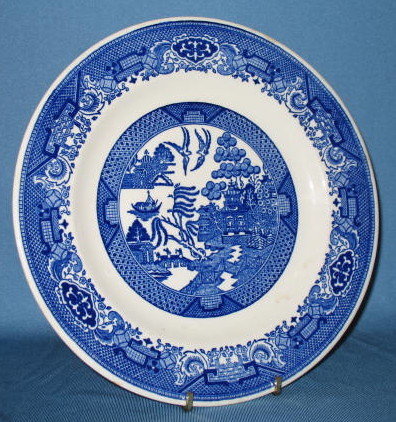 Royal China Willow Ware dinner plate