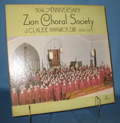 50th Anniversary Zion Choral Society 33 RPM LP