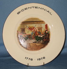 Exquisite Home Products Bicentennial Declaration of Independence collector's plate