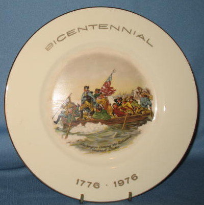 Exquisite Home Products Bicentennial Washington Crossing the Delaware collector's plate