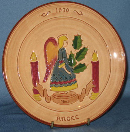 Pennsbury Pottery 1970 Yuletide Plate Stumar first edition collector's plate