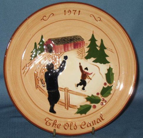 Glen View Pottery 1971 Stumar Yuletide Plate collector's plate