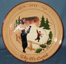 Glen View Pottery 1971 Stumar Yuletide Plate collector's plate
