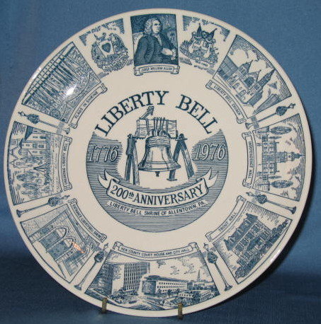 Liberty Bell 200th Anniversary, Liberty Bell Shrine of Allentown PA collector's plate
