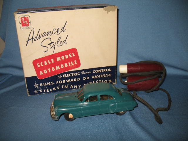 Aluminum Model Toys Inc. Electric Remote Control Scale Model Pontiac in aqua green